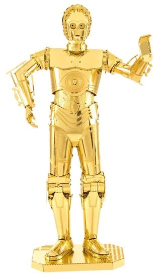 Metal Earth metalni model 3D puzzle Star Wars: C-3PO, zlato