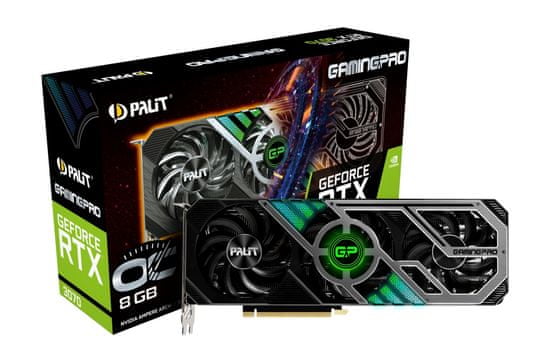 PALiT GamingPro OC GeForce RTX 3070 grafička kartica, 8 GB GDDR6