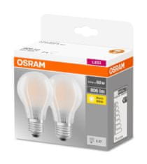 Osram žarulja LED FIL CL A 60 FR, 7,2 W / 827, E27 GL FR, 2 kom