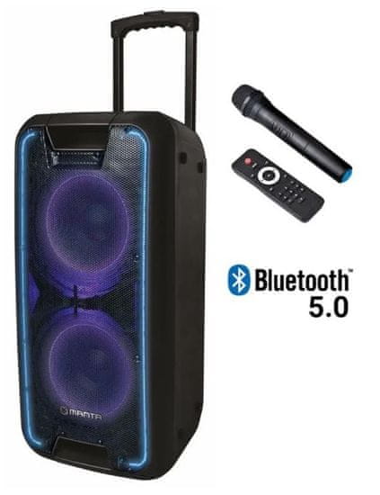 Manta SPK5027 Nerio PRO karaoke zvučni sustav, Bluetooth 5.0, 5000 W P.M.P.O, TWS