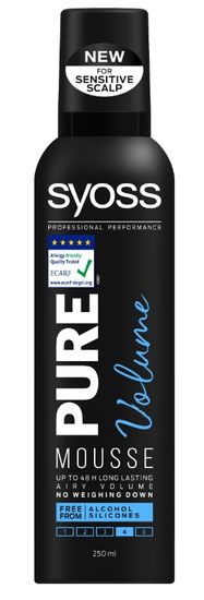 Syoss pjena za kosu, Pure Volume, 250 ml