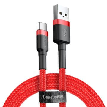 BASEUS Cafule kabel USB / USB-C QC3.0 2A 3m, crvena