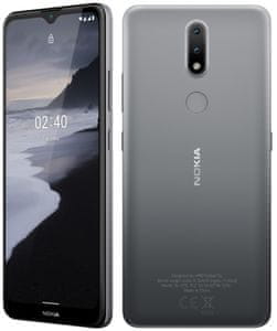 moderan telefon na dodir pametni telefon nokia 2.4 bluetooth wifi nifc google pomoćnik 4500 mah baterija lte network dual sim microsdxc kartica hd + display13 2 mpx stražnja kamera 5 mpx prednja kamera stražnja bljeskalica android 10 elegantan dizajn á la fjord