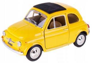 BBurago 1:24 Fiat 500 F 1965 model auta, žuta