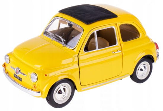 BBurago 1:24 Fiat 500 F 1965 model auta, žuta
