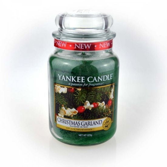 Yankee Candle Classic mirisna svijeća, velika, Christmas Garland, 623 g