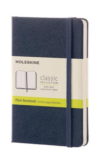 Moleskine bilježnica, mala, bez linija, plava