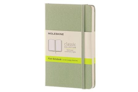  Moleskine bilježnica, mala, bez linija, svijetlo zelena