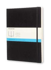 Moleskine bilježnica, XL, s točkicama, crna, mekani uvez