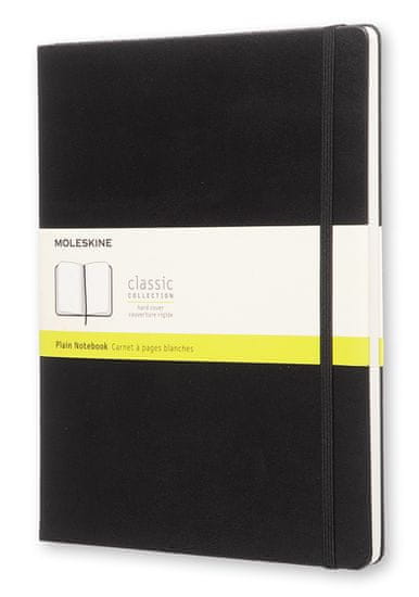 Moleskine bilježnica, XL, bez linija, crna