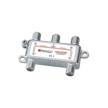 Opticum 4-smjerni F-razdjelnik s prolaznim napajanjem
