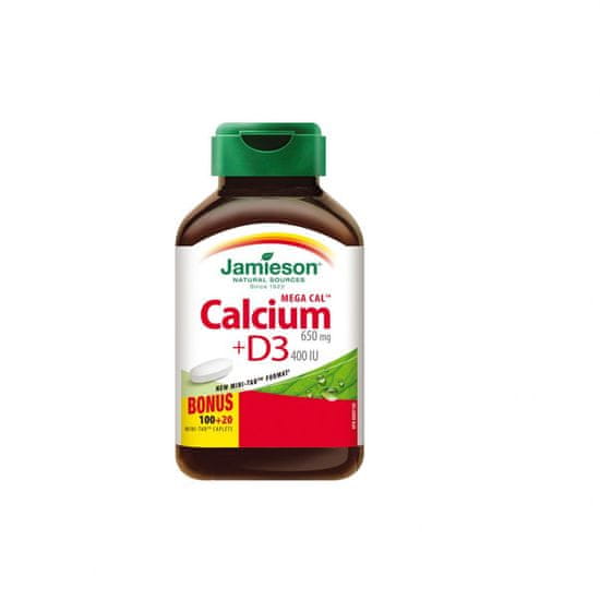 Jamieson Mega kalcij 650 + vitamin D 400, 120 tableta (797122)