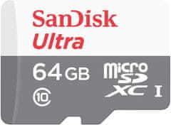 SanDisk Ultra MicroSDXC memorijska kartica, 64 GB, UHS-I