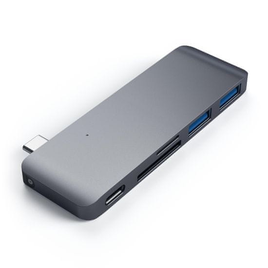 Satechi Pass-Through USB-C hub, 5 ulaza, Space Grey