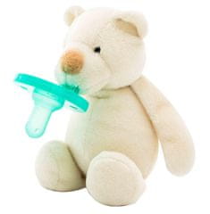 Minikoioi Sleep Buddy dječja duda s plišanom igračkom, bijeli medvjed