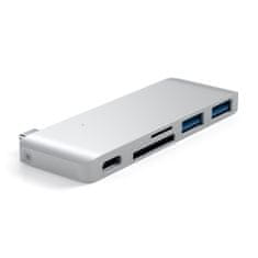 Satechi Pass-Through USB-C hub, 5 ulaza, srebrna