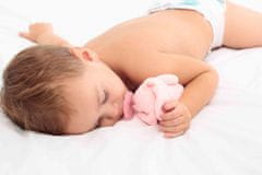 Minikoioi Sleep Buddy dječja duda s plišanom igračkom, ružičasti zec