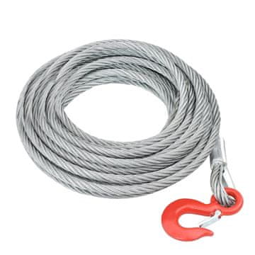 Vidaxl Čelični kabel za vitlo, 3200 kg, 20 m