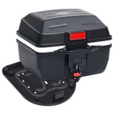 Vidaxl Gornja kutija za motor 24 L za jednu kacigu