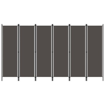 Vidaxl Pregrada za sobu sa 6 panela, antracit, 300 x 180 cm