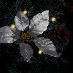 Vidaxl Božićni luk s LED svjetlima zeleni 90 cm PVC