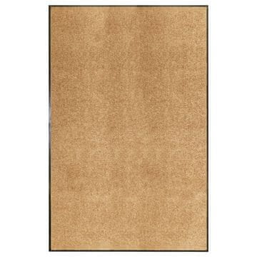 Vidaxl Perivi otirač za vrata, krem boje, 120 x 180 cm