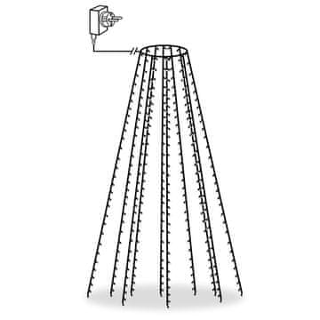 Vidaxl Mrežasta svjetla za božićno drvce 300 LED hladna bijela 300 cm