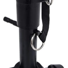 Vidaxl Podesivi stolac za bubnjeve crni okrugli