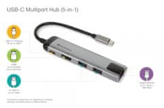 Verbatim priključna postaja iz USB-C na 2x USB 3.0, USB-C, HDMI 4K, Gigabit Ethernet
