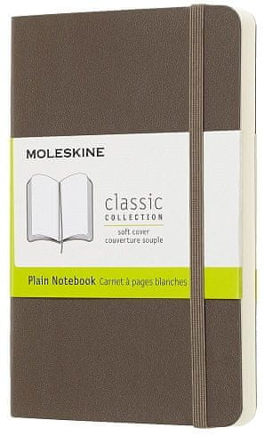 Moleskine Class bilježnica, mala bez crta, smeđa, meki uvez