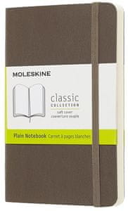  Moleskine Class bilježnica, mala, bez crta, smeđa, meki uvez