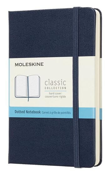 Moleskine bilježnica, mala, s točkama, plava