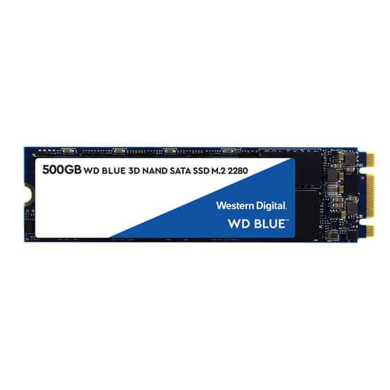 Western Digital SSD disk SATA 3 500 GB BLUE 3D NAND M.2 2280 (WDS500G2B0B)