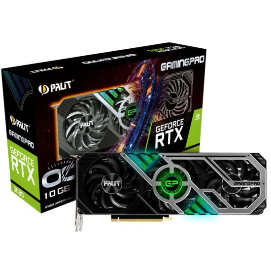 PALiT GamingPro OC GeForce RTX 3080 grafička kartica, 10 GB GDDR6X