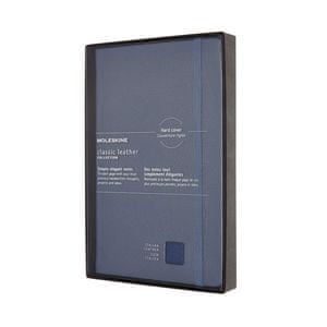  Moleskine Classic Leather bilježnica, velika, crte, plava