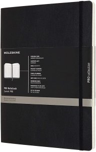  Moleskine Professional bilježnica, XL, crna, meki uvez