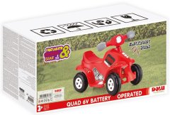 DOLU vozilo Vatrogasno vozilo ATV, crveni, 6V