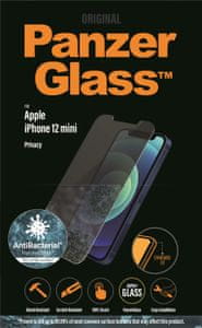 PanzerGlass Privacy zaštitno staklo iPhone 12 Mini, kaljeno, crno 