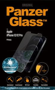  PanzerGlass Privacy zaštitno staklo iPhone 12/12 Pro, kaljeno, prozirno