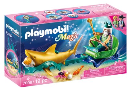  Playmobil kralj mora s kočijama s morskim psom (70097)