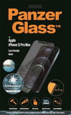 PanzerGlass Zaštitno staklo za iPhone 12 Pro Max, CF Anti Glare, kaljeno, crno