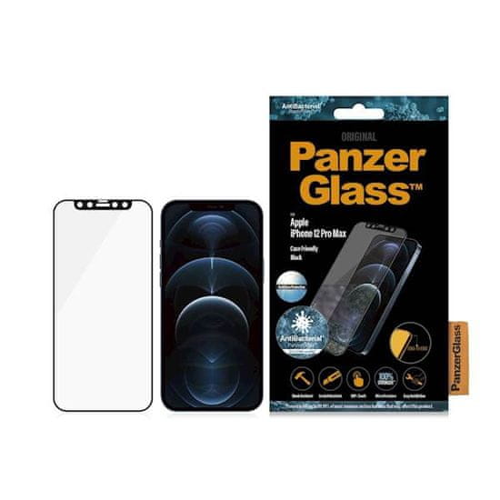 PanzerGlass Zaštitno staklo za iPhone 12 Pro Max, CF Anti Glare, kaljeno, crno