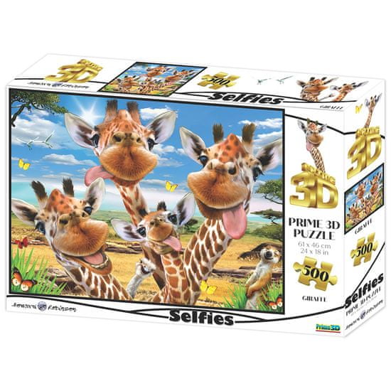Prime 3D Selfie slagalica 3D - žirafe, 500 komada, 61x46cm