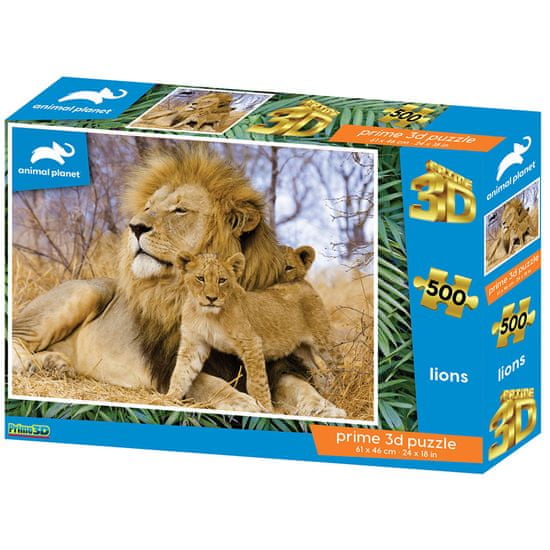 Animal Planet slagalica 3D - lavovi, 500 komada, 61x46 cm