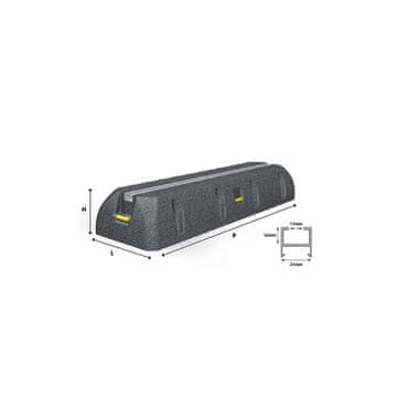 Tecnogas Talna konzola za klimo TECNO BLOCK 450 x 160 x 90 mm