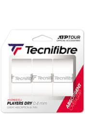 Tecnifibre Players Dry ATP set držač za reket, 3 komada, 0,4 mm, bijeli