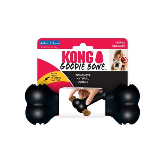 KONG Extreme Goodie Bone igračka za pse, L, crna