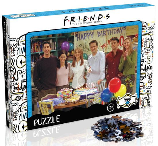 Winning Moves slagalica Happy Birthday puzzle Prijatelji, 1000 dijelova