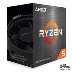 AMD Ryzen 5 5600X procesor, 6 jezgri, 12 niti, Wraith Stealth hladnjak, 65 W (100-100000065BOX)