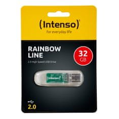 Intenso Rainbow Line USB memorijski stick, USB 2.0, 32 GB proziran